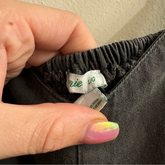 Aerie Charcoal Grey Cut Out Tank Top Wide Leg Jumpsuit Size Large - Picture 5 of 7